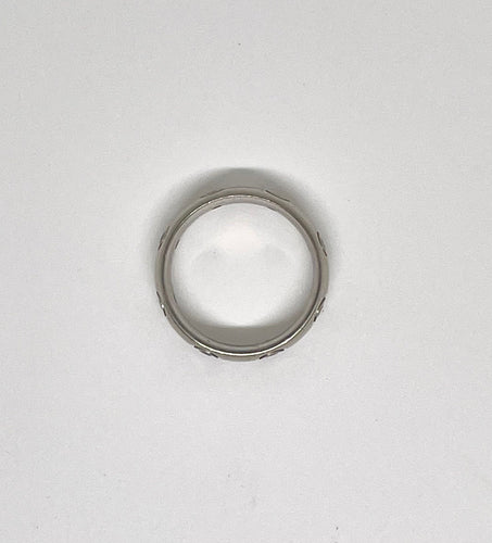 Bague Bague or blanc et diamants 58 Facettes