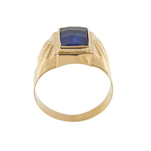 Bague 61 Bague homme avec saphir 58 Facettes 33517