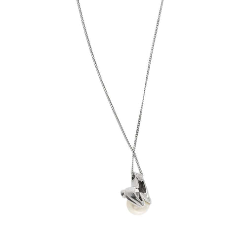 Collier Collier avec perle et diamant 58 Facettes 36952