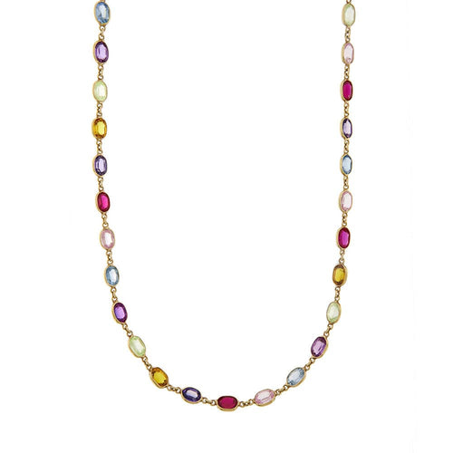 Collier Collier pierres de couleur 58 Facettes 28080