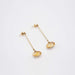 Boucles d'oreilles Vivianna Torun Bülow-Hübe pour Georg Jensen - boucles d'oreilles or et citrine 58 Facettes