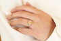 Bague 50 Bague saphir jaune 2 cts et diamants 58 Facettes 26305-26315