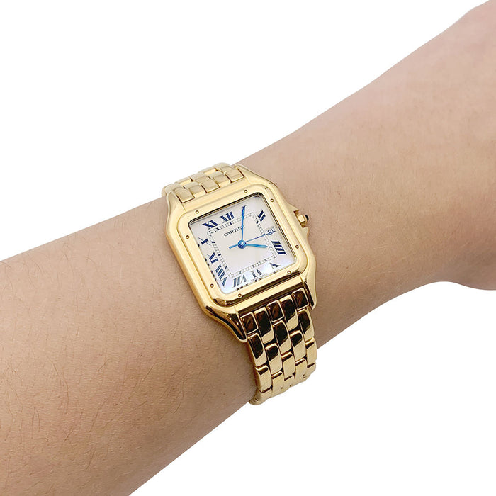 Horloge Cartier ,"Panthère", geel goud.