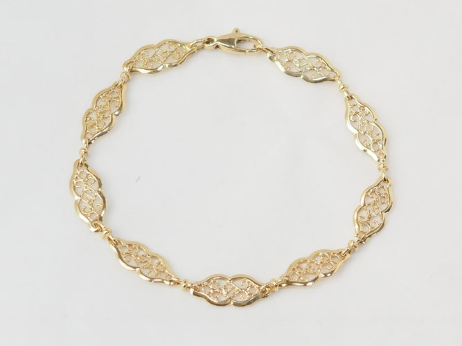 Bracelet Bracelet ancien maille filigrane en or jaune 58 Facettes 33511