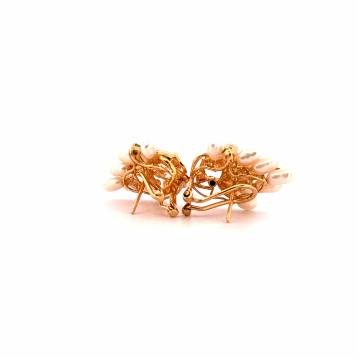 Boucles d'oreilles Boucles d'oreilles Or Jaune 18k Perles, Topazes & Émeraude 58 Facettes E2BO-GS34674-11