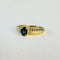 Bague 53 Bague or jaune et saphir 58 Facettes INV023