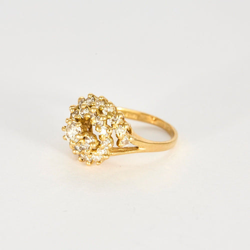 Bague 52 Bague Tourbillon Or Jaune Diamants 58 Facettes