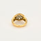 Bague 54,5 Bague or jaune et gris et diamant 58 Facettes RAM2669