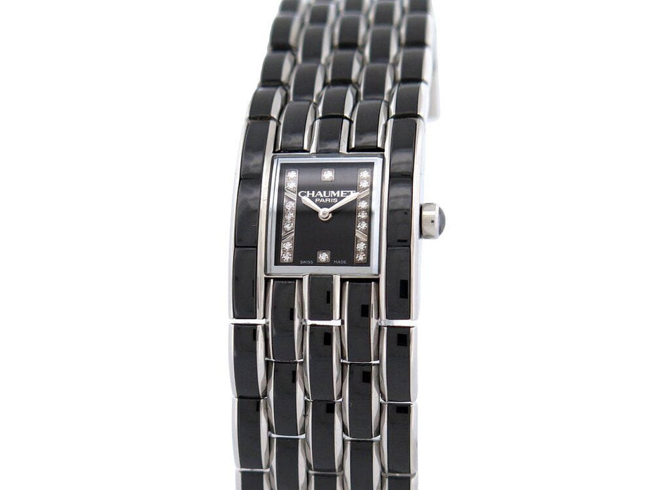 Montre montre CHAUMET khesis 50k ceramique & diamants quartz ceramic 58 Facettes 262538