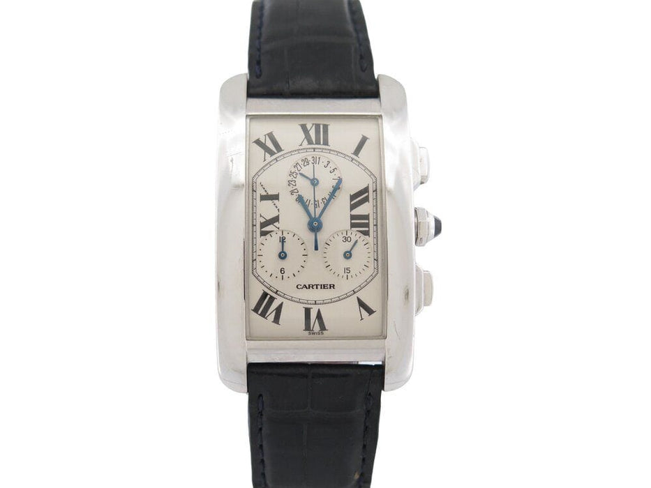 Montre montre CARTIER tank americaine en or quartz chronographe 58 Facettes 263396