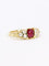 Bague 53 Bague vintage rubis coussin diamants or jaune 58 Facettes 1109.3
