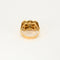 Bague 55 Bague Tank or jaune et diamants 58 Facettes LIS1935