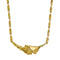 Collier Collier feuille or jaune 58 Facettes 34514