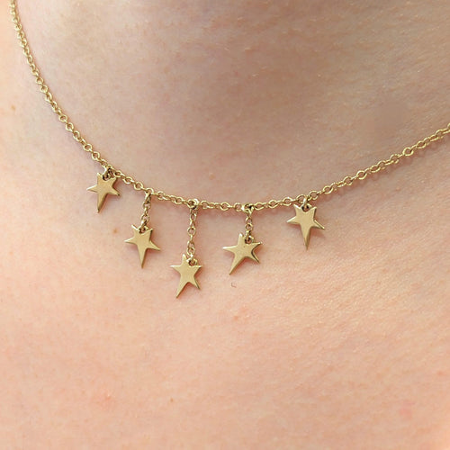 Collier Collier Etoile en or jaune 58 Facettes 24802