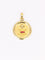 Pendentif Médaille amour AUGIS ronde Plus qu'hier moins que demain or jaune diamant rubis 58 Facettes J623