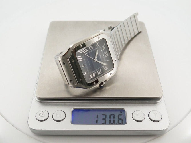 Montre montre santos de CARTIER gm acier automatique fullset 58 Facettes 260613