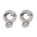 Boucles d'oreilles Dinh Van Boucles d'oreilles Puces Cible Or blanc Diamant 58 Facettes 3391124RV