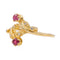 Bague 53 Bague Feuille Or jaune Rubis 58 Facettes 3079739CN
