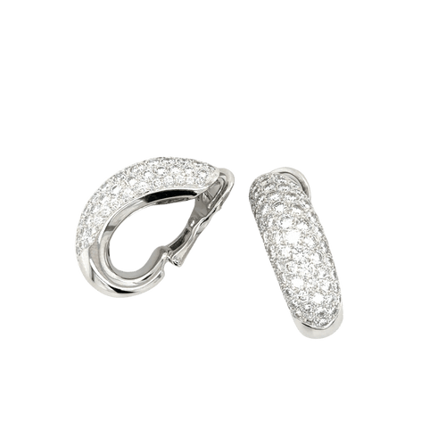 Boucles d'oreilles Boucles d'oreilles Chaumet, modèle "Hommage à Venise", en or blanc et diamants 58 Facettes 1.0002545/1