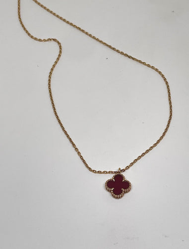 Collier Van Cleef collier « Sweet Alhambra » or rose cornaline 58 Facettes