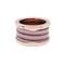 Bague 50 Bague Bulgari, "B.Zero1", or rose, cermet. 58 Facettes 34806