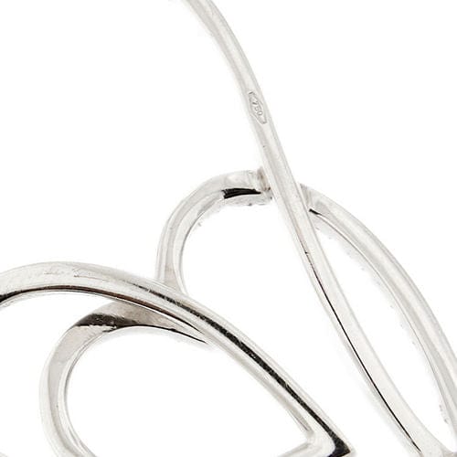 Collier Collier avec coeurs et diamants 58 Facettes 27827