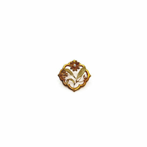 Broche Broche florale Art Nouveau 58 Facettes REF24002-166