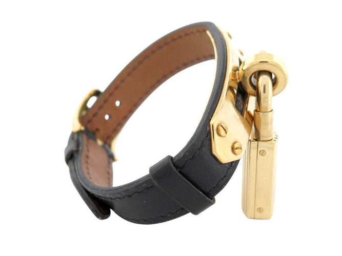 Montre vintage montre HERMES kelly cadenas pm 20 mm quartz plaque or en 58 Facettes 267343
