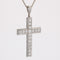 Collier Croix en platine et diamants 58 Facettes 22-595