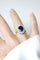 Bague 50.5 Bague Marguerite saphir 4,60 Cts entourage diamants 58 Facettes