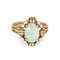 Bague 54.5 Bague en or jaune et diamants avec opale des années 70* 58 Facettes G13863