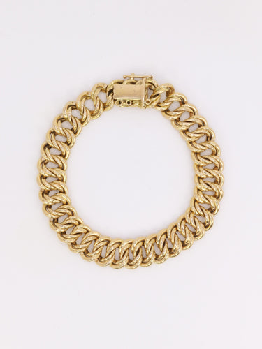 Bracelet Bracelet maille américaine or jaune 1,2 cm 58 Facettes 1190.2