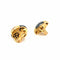 Boucles d'oreilles Boucles d'oreilles Bulgari en or jaune 18 carats avec diamants et hématite 58 Facettes