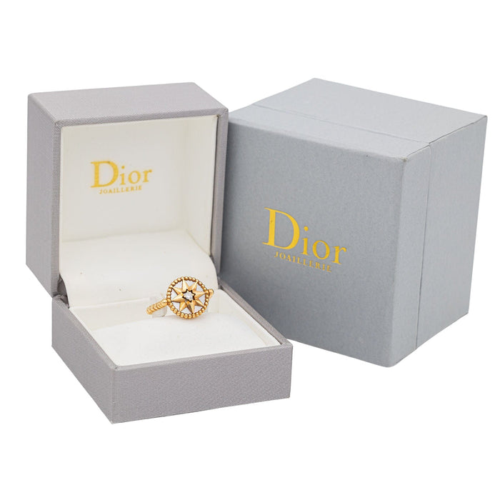 Anillo Dior Rose des vents Oro amarillo Diamante