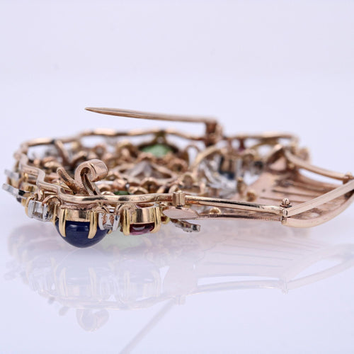 Broche Broche vintage panier Tutti Frutti 58 Facettes 19-173