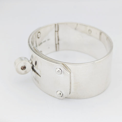 Bracelet Bracelet jonc Hermès Kelly en argent 58 Facettes 32406