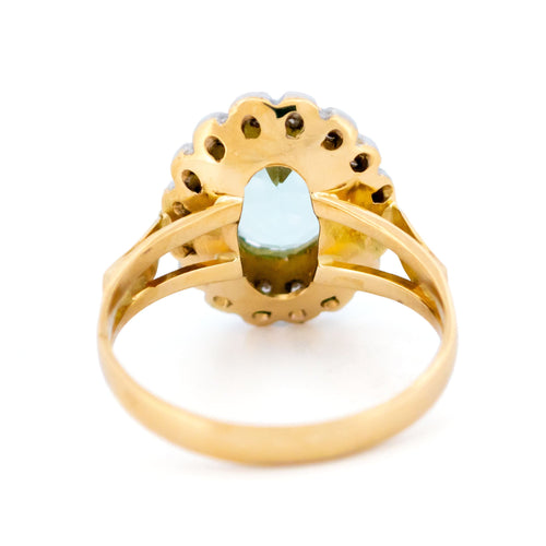 Bague 54.5 Bague grappe de diamants aigue-marine 58 Facettes E712C420332A4B61B242A174B74796B1