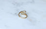 Bague 56.5 Bague Ancienne Toi et Moi Diamants 2,60 Cts sur Or Jaune et Platine 58 Facettes