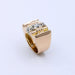 Bague 46 Bague Tank or rose diamants 58 Facettes A11038