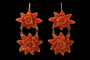 Boucles d'oreilles Boucles d'oreilles antiques en or jaune corail 58 Facettes 7692