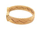 Bracelet vintage bracelet CARTIER double c tisse or jaune 18k jonc 33.5gr   boite 58 Facettes 271626