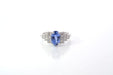 Bague 53 Bague saphir de Ceylan 2.10ct et diamants 58 Facettes 25921-26033