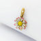 Pendentif Pendentif Dior en or jaune - Fleur émaillée et diamant 58 Facettes 32178