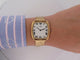 Montre vintage montre baume & mercier carree extra plate or jaune mecanique 58 Facettes 260383