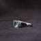 Bague Bague rectangulaire aigue-marine 58 Facettes MG2