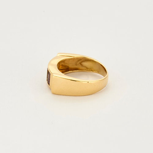 Bague 51,5 Bague or jaune, aigue marine, péridot, citrine, améthyste 58 Facettes RAM26392