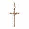 Pendentif Croix or rose avec Christ 58 Facettes CVP106