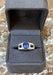 Bague O.J. Perrin - Bague Or Gris Saphir 3.10 Carats Diamants 58 Facettes BSA98