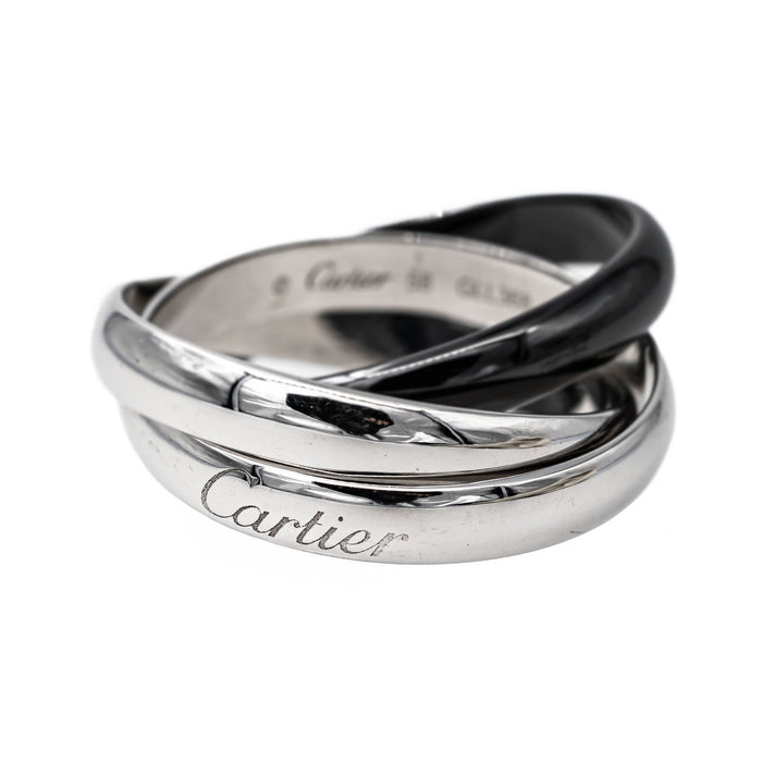 Cartier Ring Trinity Witgoud Keramiek