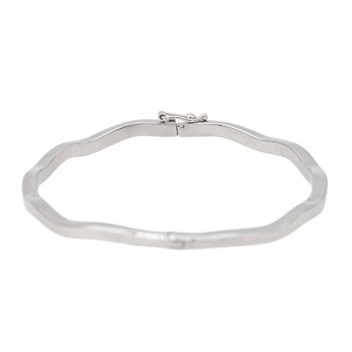 Bracelet Bracelet Jonc Or blanc 58 Facettes 3079888CN
